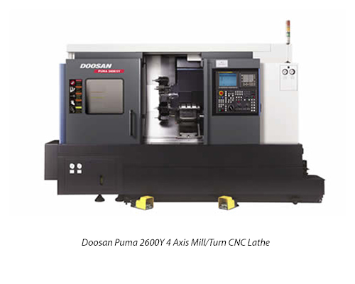 Doosan Puma 2600Y 4 Axis Mill/Turn CNC Lathe